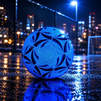 Balón Golux Azul en pista urbana