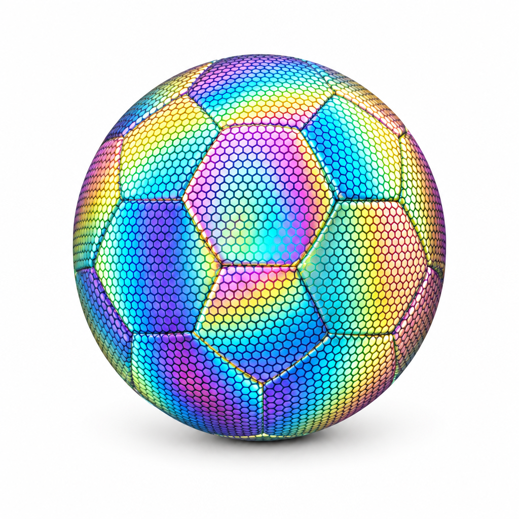 Balón Golux Multicolor reflectante sobre fondo blanco